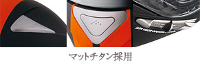 マットチタンのエアーベンチレーション
