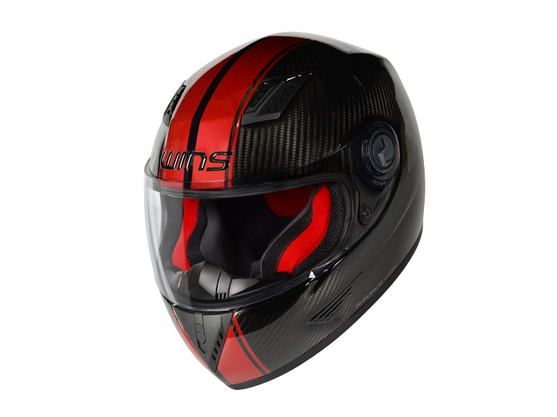 WINS ジェットヘルメット ブラック×オレンジ ヘルメット/シールド 直前割引