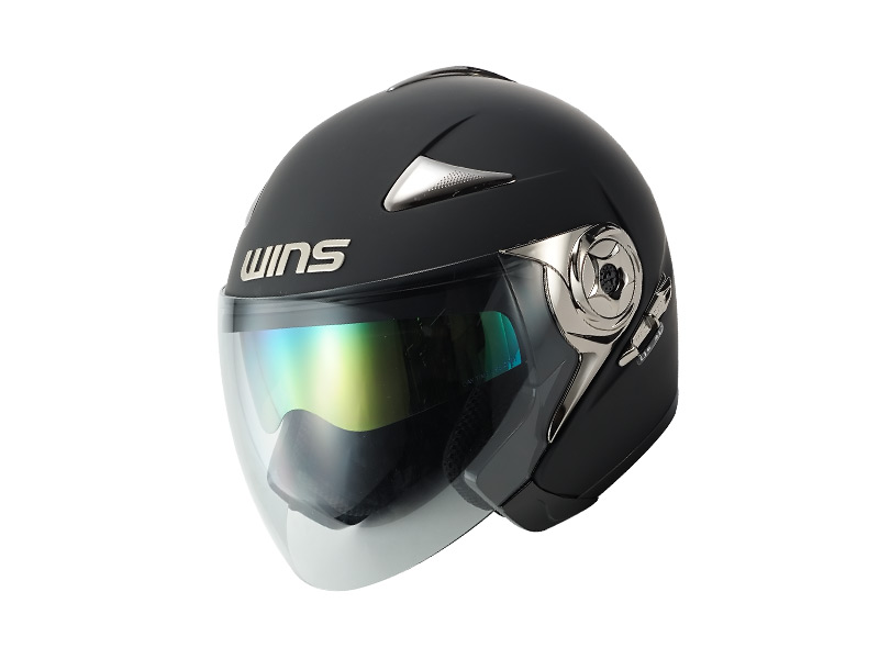 WINS ジェットヘルメット ブラック×オレンジ ヘルメット/シールド 直前割引